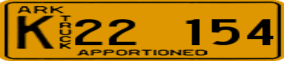 Trailer License Plate